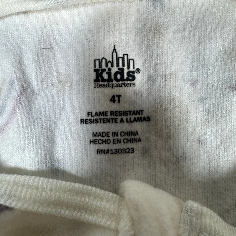 Kids Headquarters Fleece Footed Pajamas 2PK Celestial Moon Star Cream Tan 4T